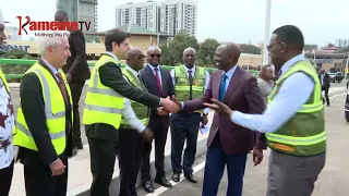 President opens Ngong' Road flyover