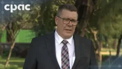 Saskatchewan Premier Scott Moe speaks with media in New Delhi – March 2, 2026