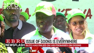 DCP Leader Accuses Ruto of Failing to Deliver on Promise to Tackle Rising Goons. #ebrunews
