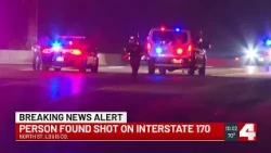 Person crashes on I-170 after being shot, police say