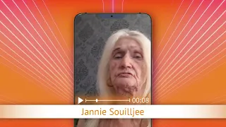 TV Oranje app video message - Jannie Souilljee