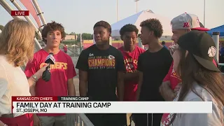 Thousands show up to family day at Chiefs training camp in St. Joe