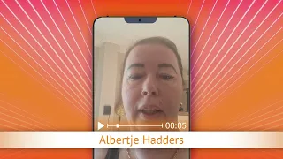 TV Oranje app video message - Albertje Hadders