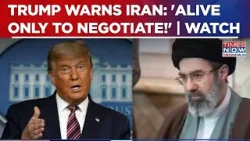 'Alive Only To Negotiate!': Trump's 'Another' Stern Warning To Tehran | US‑Iran 'Truce‑Talks'