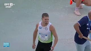 Μήκος (Α) | Δεν έμεινε ικανοποιημένος από την πρώτη του προσπάθεια στα 7.53μ ο Σταματονικολός