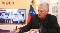 Firmó Díaz-Canel libro de condolencias en embajada venezolana