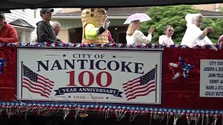 Two anniversaries were celebrated at a parade in Luzerne County, as America and the city of Nanticok