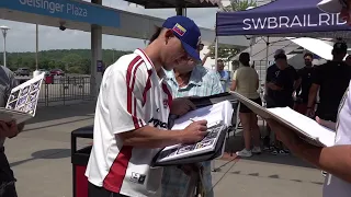 Railriders players hosted a lemonade stand to aid relief efforts for communities in Venezuela