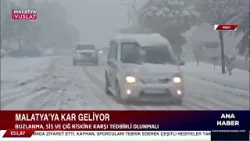 Malatya'ya Kar Geliyor
