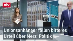 Unionsanhänger fällen bitteres Urteil über Merz' Politik: RTL/ntv-Trendbarometer Unionsanhänger fällen bitteres Urteil über Merz' Politik: RTL/ntv-Trendbarometer
