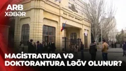 ARB XƏBƏR – Elmi adlar dəyərini itirir? - “Biz bu sahədə islahatlar aparmalıyıq”