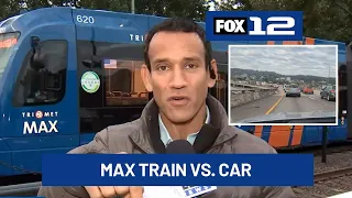 Which is faster during the Portland I-5 shutdown, MAX train or driving? Here’s what we found
