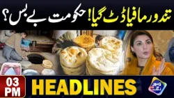 Tandoor Wale Dat Gaye | Hakumat By Bas?? | Headlines 03 PM | 16 April 2024 | Lahore Rang