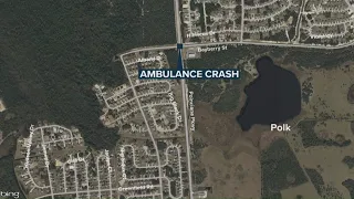 2 Fire Rescue personnel, 2 others injured in crash involving Polk County ambulance