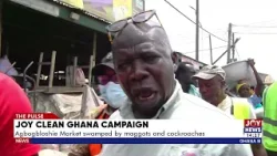 Joy Clean Ghana Campaign: Agbogbloshie Market swamped by maggots and cockroaches.