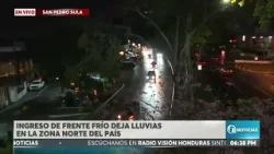 Se registran lluvias en SPS con el ingreso del frente frío en la zona norte.