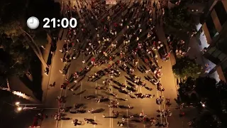 Pamjet me dron, dita e 30-të e protestës/ Ja pjesëmarrja në bulevard në orën 21:00