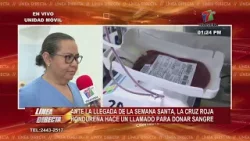 Ante la llegada de la Semana Santa, Cruz Roja Hondureña hace un llamado para donar sangre