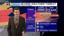 Прогноз погоды для отслеживания штормов — утро вторника (31.03.2026)