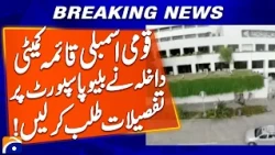 National Assembly Standing Committee on Interior should ask for details on Blue Passport | Geo News