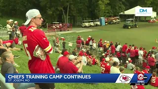 Kansas City Chiefs wrap up another day of training camp Friday