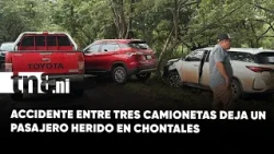 Three-vehicle collision at Santa Rita bridge leaves significant material damage in Chontales