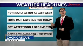 Showers & Storms Likely To End The Work Week