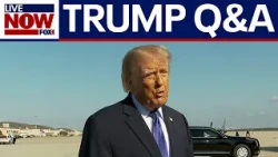 President Trump takes questions from reporters