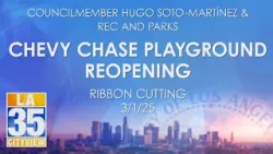 Chevy Chase Park Reopening Ribbon Cutting 3/1/25