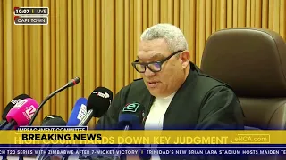 Court grants Ramaphosa interdict against section 89 Impeachment Committee