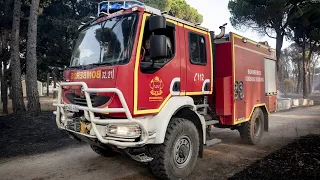 Trabajo a contrarreloj en el incendio de la Sierra Oeste antes de que llegue la nueva ola de calor