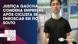 Ciclista fica ferido após se enroscar em fio solto enquanto andava de bicicleta