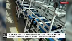 AHS says “Mass Casualty” stretchers in Edmonton hospitals are there in case nothing else is availabl