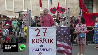 Top Channel/ “Do t’i shkojmë atje SPAK-ut”, protestuesja: Na vijnë për kontroll se flasim në tubim