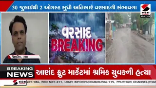 Gujarat Rain | રાજ્યમાં ફરી ભારેથી અતિભારે વરસાદની શક્યતા | Heavy Rainfall |  Weather Alert