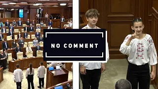NO COMMENT | A GROUP OF CHILDREN OPENED THE PARLIAMENTARY SESSION IN SIGN LANGUAGE