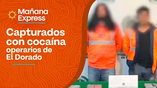 El Dorado airport workers were arrested: they were trying to smuggle cocaine onto an internationa...