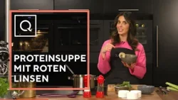 QLINARISCH - Ready to cook: Power-Proteinsuppe mit roten Linsen