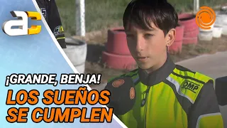 Benja, the 11-year-old karting driver from Cordoba who will compete in the World Championship in ...