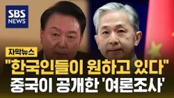 "한국인 10명 중 8명은..." 중국이 공개한 '여론조사' (자막뉴스) / SBS