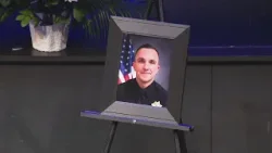 Oakland Police Chief Darren Allison honors fallen OPD Officer Jordan Wingate