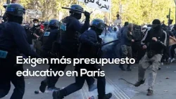 Teachers and students protest in Paris for more resources #WorldAgenda