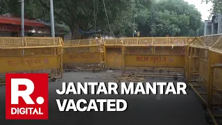 Protestors Empty Jantar Mantar After Govt Agrees To CJP's Conditions, NDMC Cleans Protest Site