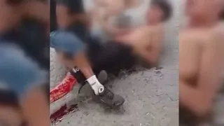 LE IMMAGINI DELL'ACCOLTELLAMENTO ALL'AUTOSTAZIONE