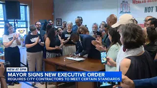 Mayor Brandon Johnson signs executive order requiring Chicago contractors to meet certain standards