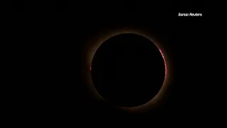 Momentul în care eclipsa totală de Soare a cufundat Spania în întuneric
