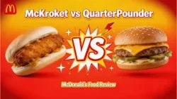 McKroket vs QuarterPounder McDonald's! Taste Test!