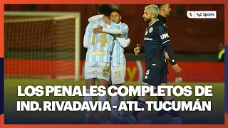 PENALES COMPLETOS de IND. RIVADAVIA - ATL. TUCUMÁN: El DECANO dio el BATACAZO y ELIMINÓ a la LEPRA 🔥