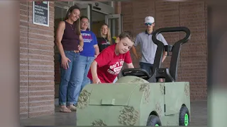 Fresno State students build custom car for young boy
