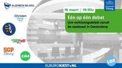 Één op één-debat - Slotdebat gemeenteraadsverkiezingen 2026 Elburg